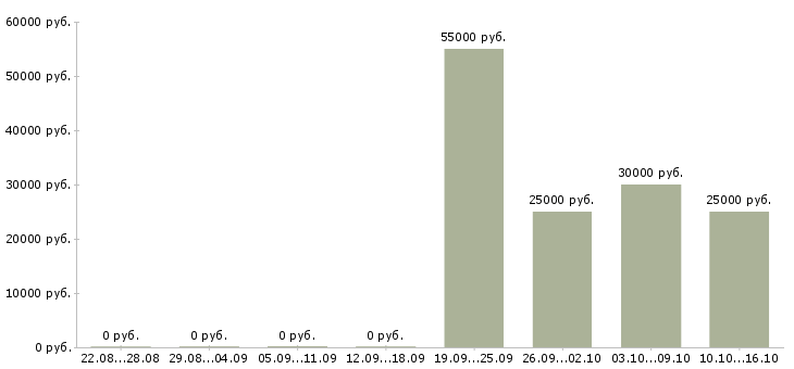Вакансии мерчендайзер в торговый зал Башкортостан - Медиана зарплат мерчендайзер в торговый зал Башкортостан за 2 месяца