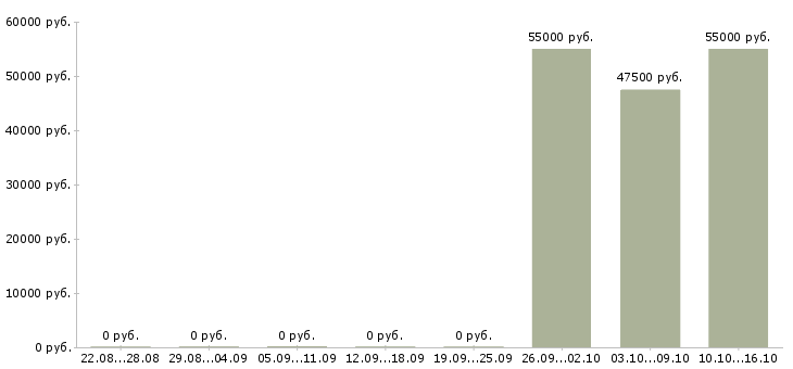 Вакансии разнорабочие на вахту в Одинцово - Медиана зарплат разнорабочие на вахту в Одинцово за 2 месяца