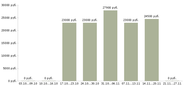 Вакансии мерчендайзер в магазин в Хабаровске - Медиана зарплат мерчендайзер в магазин в Хабаровске за 2 месяца