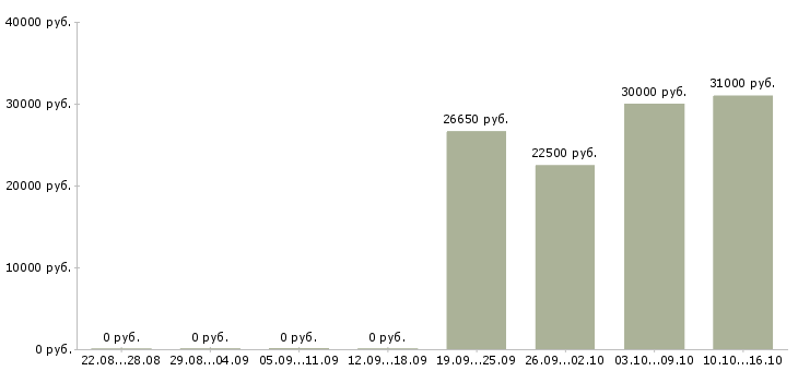 Вакансии менеджер по продажам домов Башкортостан - Медиана зарплат менеджер по продажам домов Башкортостан за 2 месяца